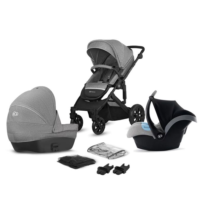 Carrinho bebe - Kinderkraft Prime Lite Grey Trio com factura/garantia