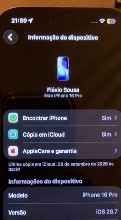 iPhone 16 Pro 256GB | 88% Bateria | Tudo Funcional