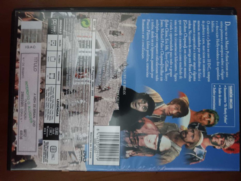 filme dvd original - monthy point - e a vida de bryan
