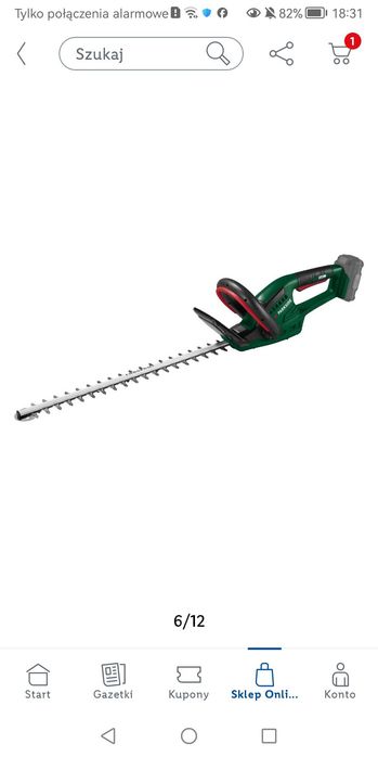 Nożyce do żywopłotu Parkside 20V
