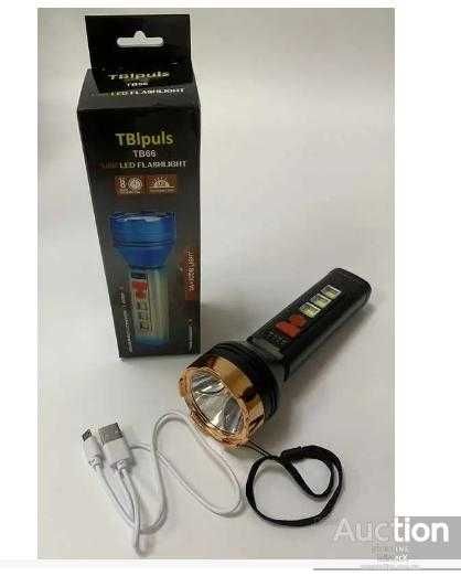 Ліхтар світлодіодний акумуляторний, TB66 4 режими, сонячна батарея