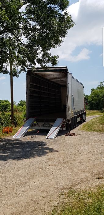 Transport maszyn FRANCJA-POLSKA Traktor BUSY wciągarka najazdy
