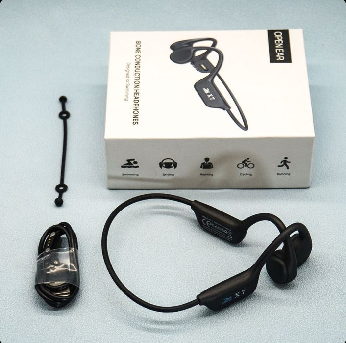 влагозащищенные наушники Bone Conduction Headphones X7 Black