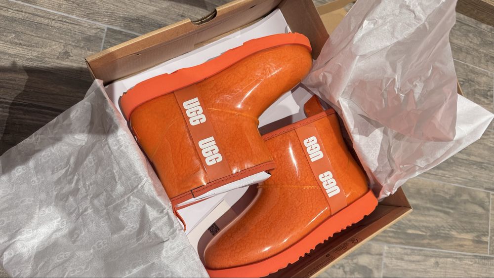 Уггі UGG прозорі помаранчеві оригінал 37-38