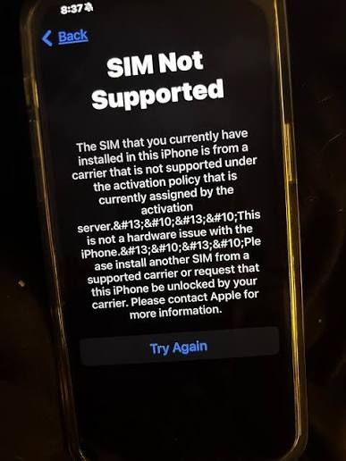 iPhone sim unlock