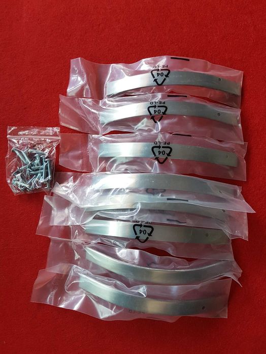 Puxadores em aço inoxidável - Lote 8 unid