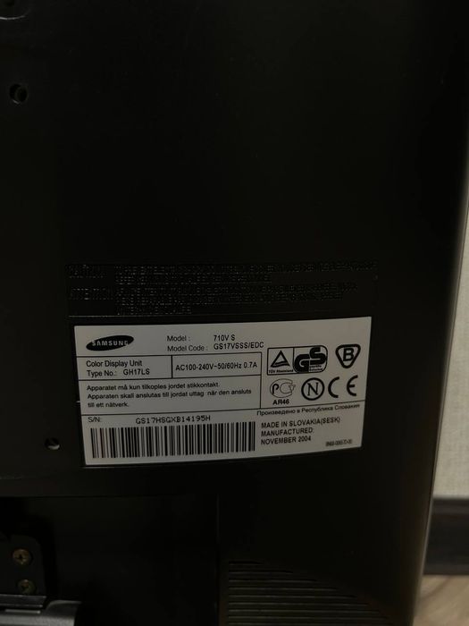 Монітор SAMSUNG  SyncMaster 710v