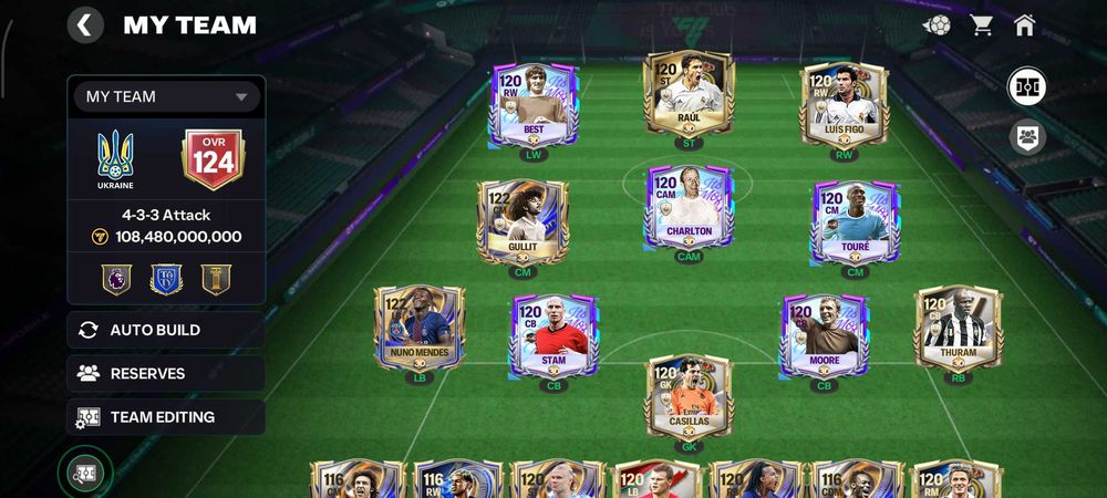 Акаунт FC Mobile 26 (124 OVR)