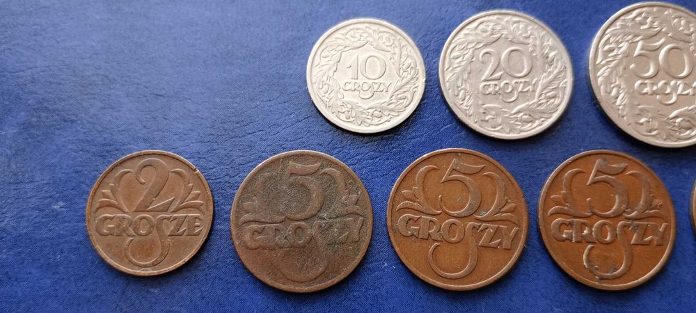 Stare monety Medal 2RP 9 sztuk od 1923 do 1939 Lesko • OLX.pl