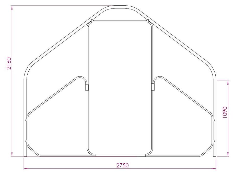 Szklarnia ogrodowa WOLA DOMEK 40x20mm 2,75x4m 2,75x6m 2,75x8m 2,75x10m