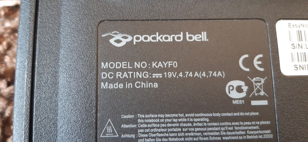 Packard Bell  KAYF0