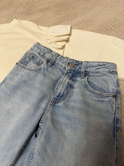 Джинсы на девочку голубые Zara 134
