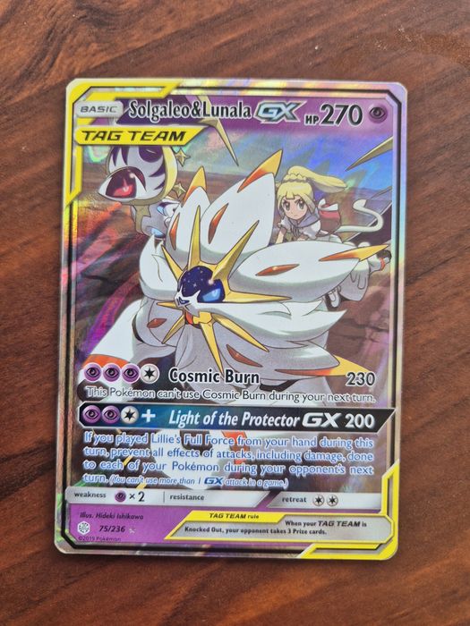 Solgaleo & Lunala GX 75/236