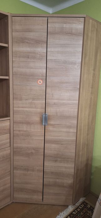 Segment pokojowy (szafa narożna + regały)