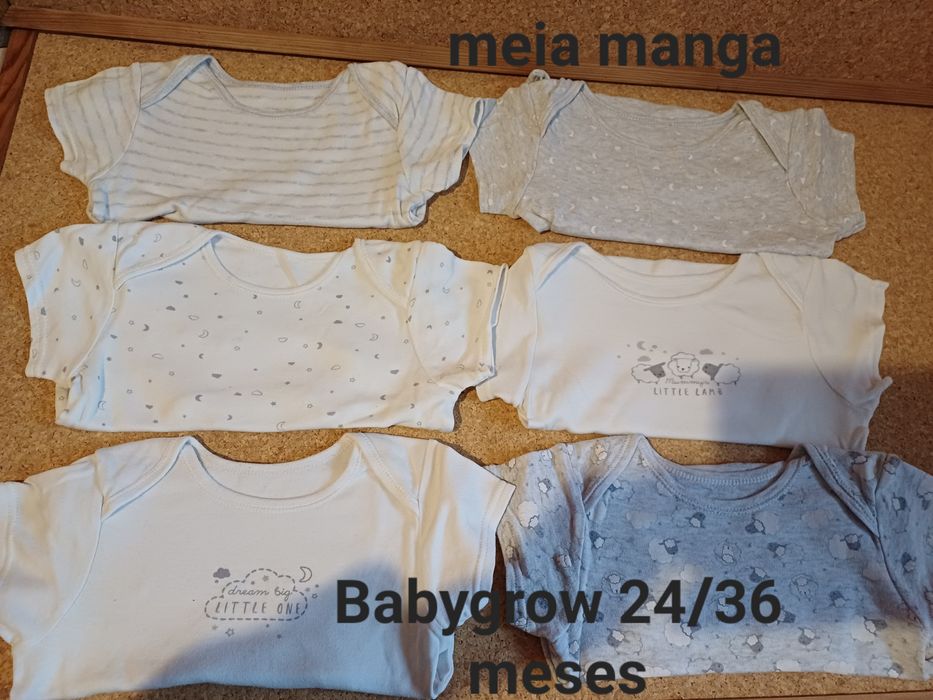 Conjunto de bodys 24/36 meses, bebé