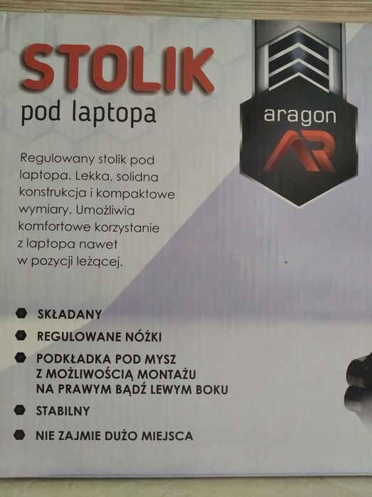 OKAZJA Stolik pod laptop regulowany + podstawka Wysyłam