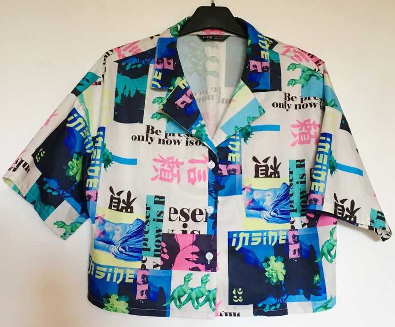 Lekka koszula crop top