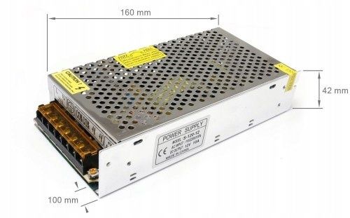Zasilacz modułowy 12V 120W 10A IP20