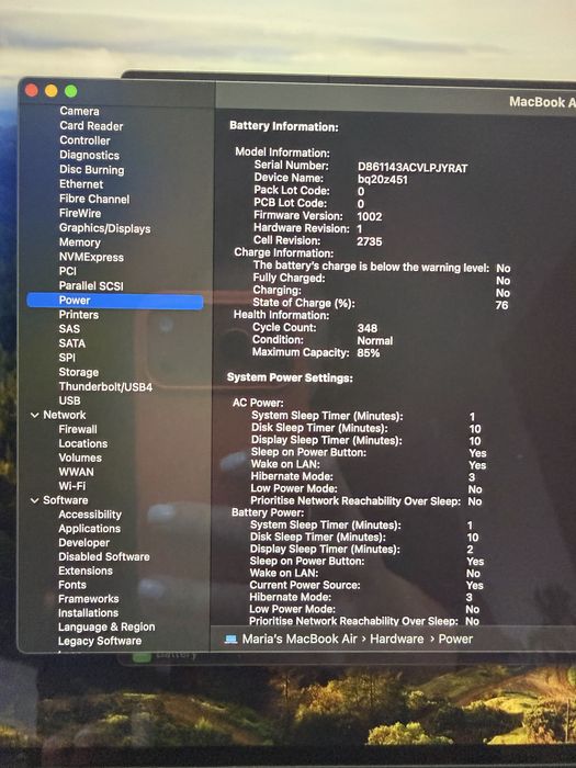 MacBook Air 13” M1 8/256Gb