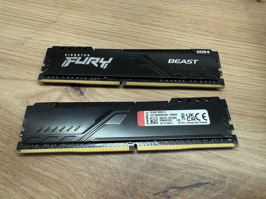 Kingston DDR4 3600 16gb(2x8) + KLLISRE DDR4 3200MHz 16gb (1x16gb)