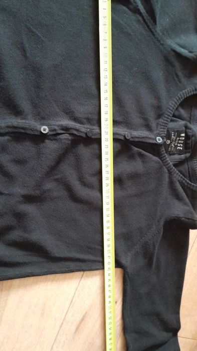 Sweter rozpinany czarny  XS House Basic