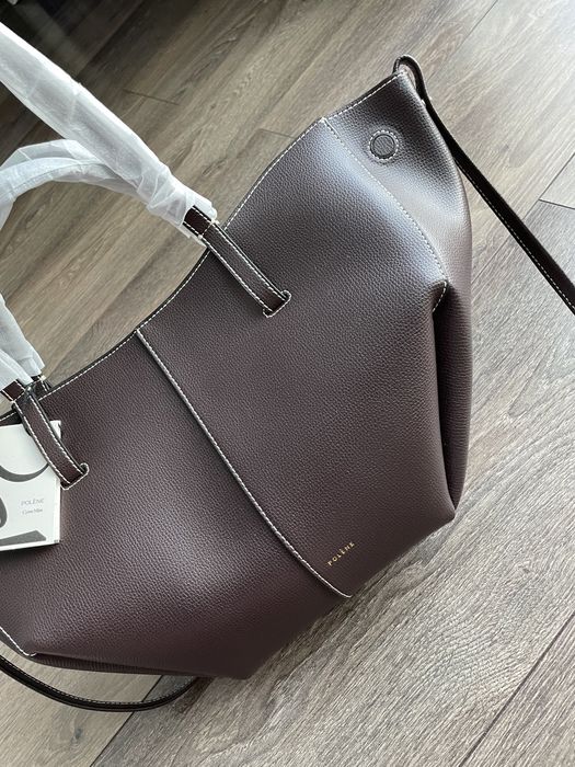 Сумка Polene Cyme ebony camel black cherry кемл чорна шоколад: