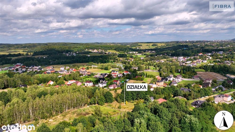 Działka budowlana wśród zieleni – 3 linia zabudow