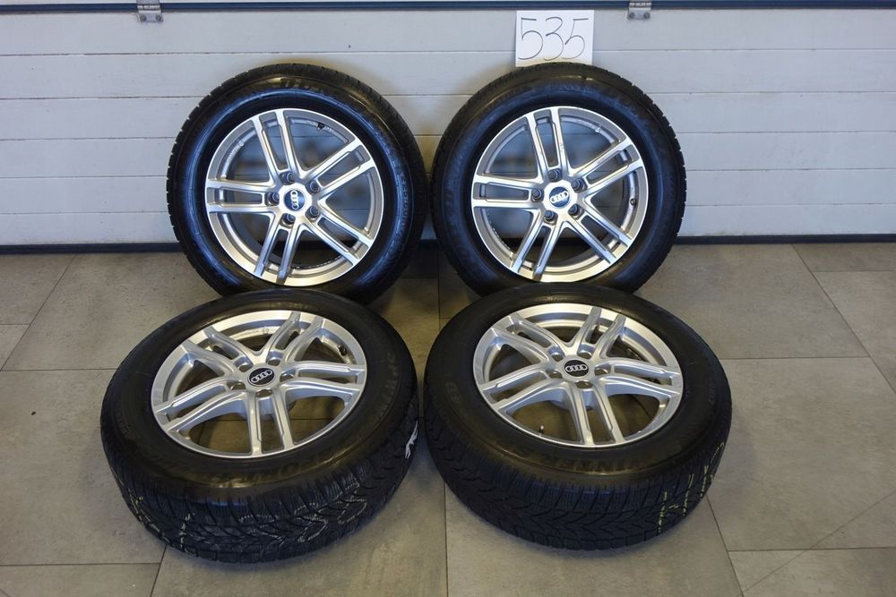 NR 535 Koła Zimowe Alufelgi AUDI A6 C8 A7 C8 4K0 225/60/17 Dunlop ok. 6mm