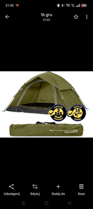 Namiot 3 osobowy