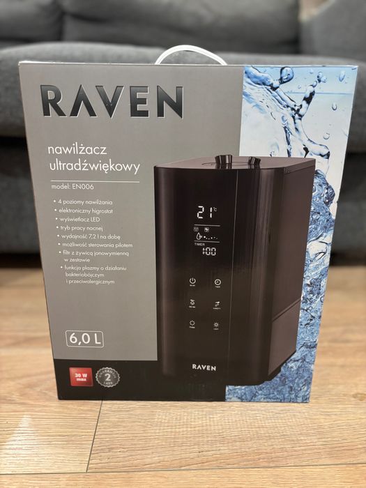 Nawilżacz ultradźwiękowy Raven EN006 (Nowy, bez gwarancji) GRATIS!