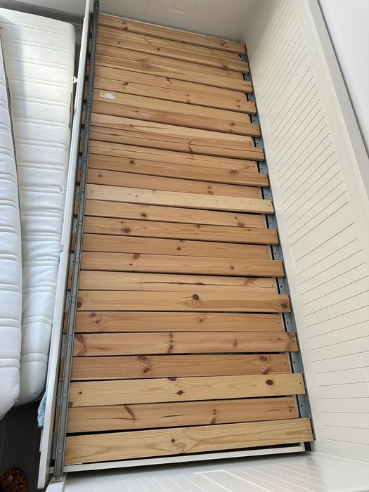 Łóżko Ikea z materacami, Hemnes leżanka ikea łóżko rozkładane