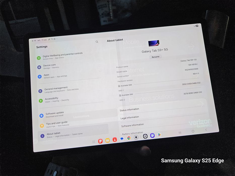 Samsung Galaxy Tab S9+ 5G, 12+256GB, S Pen, Galaxy AI, 12.4"Snapdragon 8 Gen 2