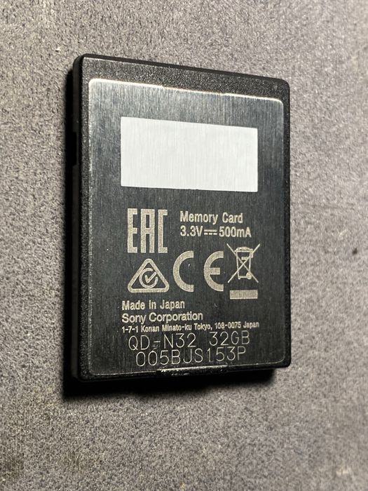 Cartão Memória XQD Sony 32GB