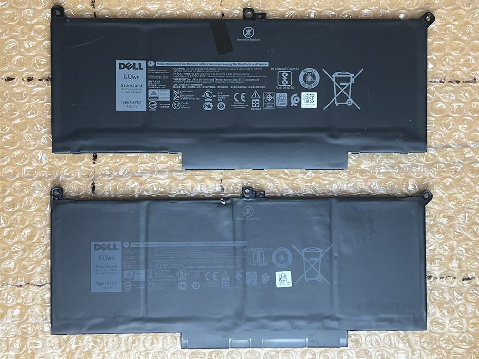 Батерея 60Wh F3YGT для ноутбука Dell Latitude 7480, 7490