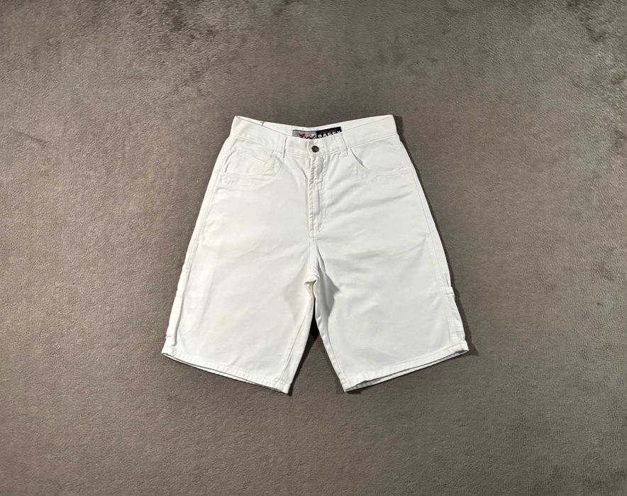 Spodenki Jeans West 32 Baggy Fit Białe Szerokie Bagi