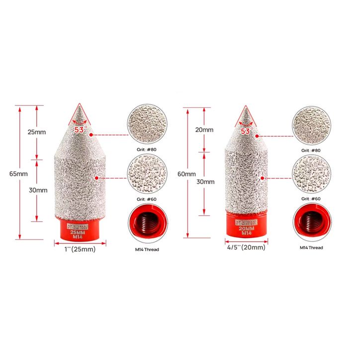 АКЦІЯ!!!Набір алмазних коронок, для плитки!