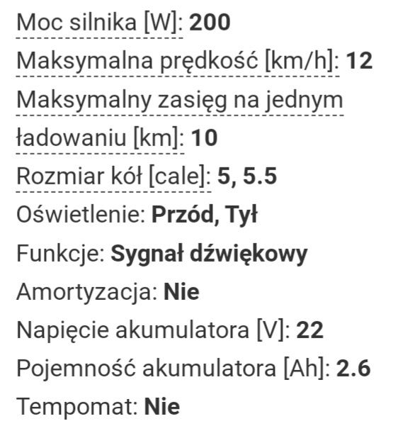 Hulajnoga elektryczna Spokey