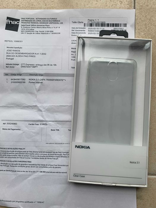 Nokia Clear Case for Nokia 3.1 – Transparent64409384514689120