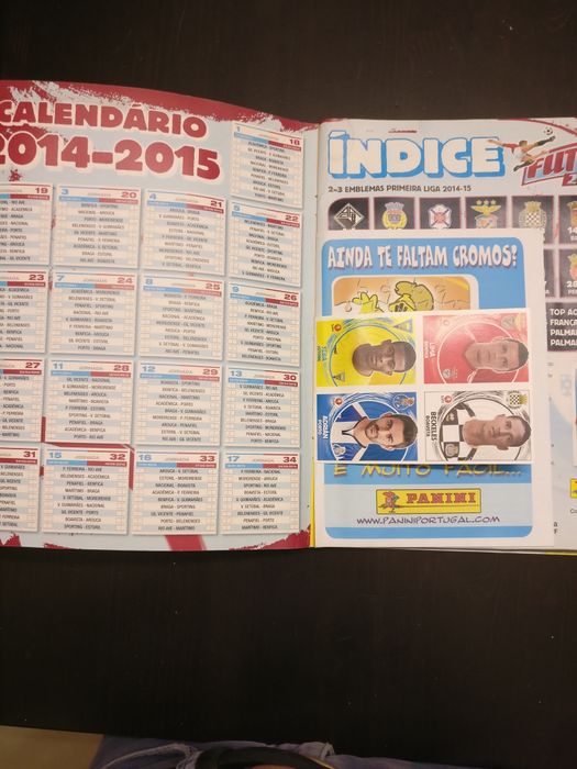 Caderneta de cromos Panini 1° Liga 2014/5