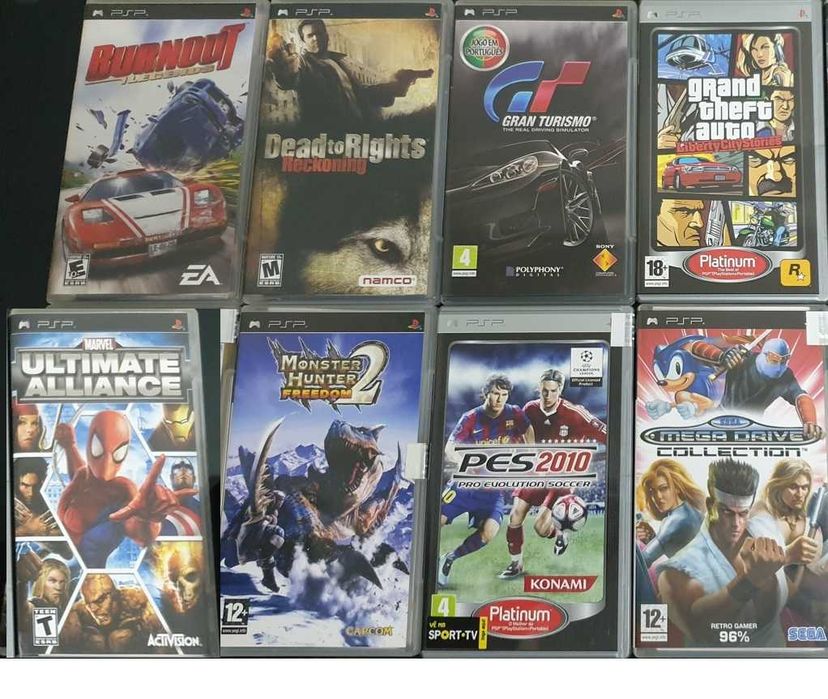 10 jogos colecionador Playstation Portable PSP