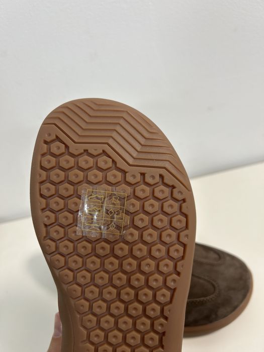 Brązowe trampki barefoot ze skóry