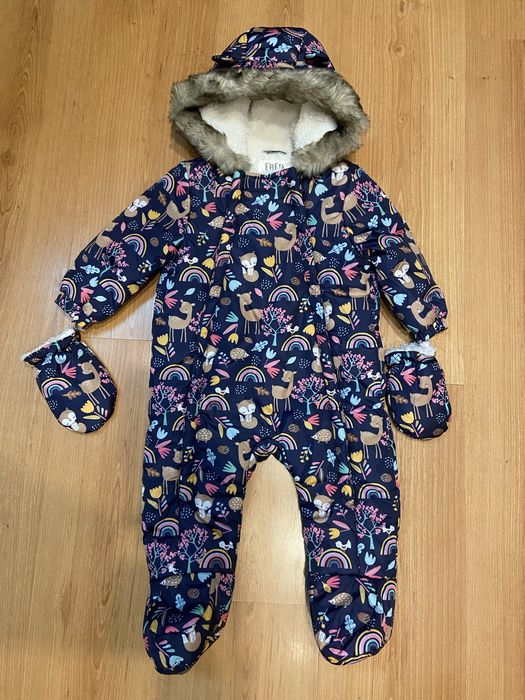 Зимовий комбінезон для дівчинки 6-9 міс