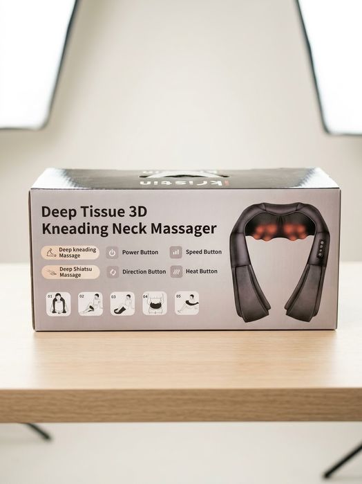 Masażer karku i ciała Kristin Deep Tissue 3D | Shiatsu z podgrzewaniem