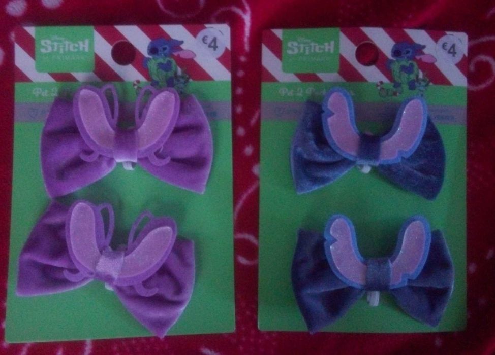 2 Laços Stitch para coleira de cão ,gato , coelho, etc