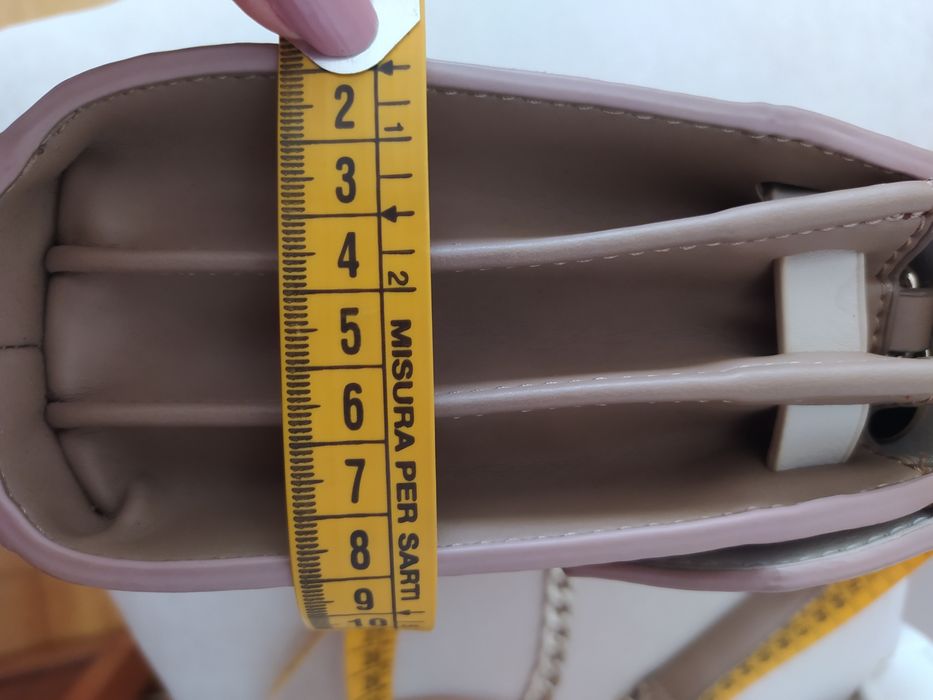 Bolsa da Zara rosa e bege