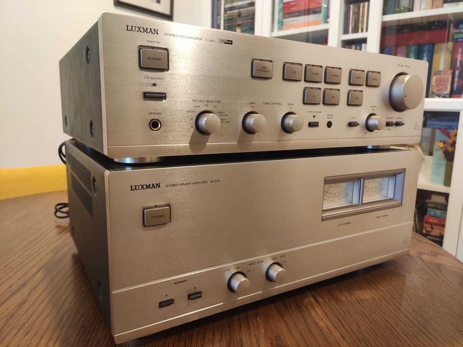 Luxman m-375 końcówka mocy i c-383 przedwzmacniacz