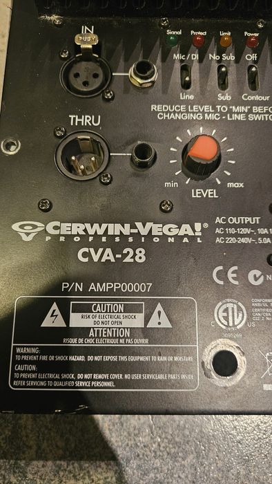 Cerwin-Vega! Professional CVA-28
