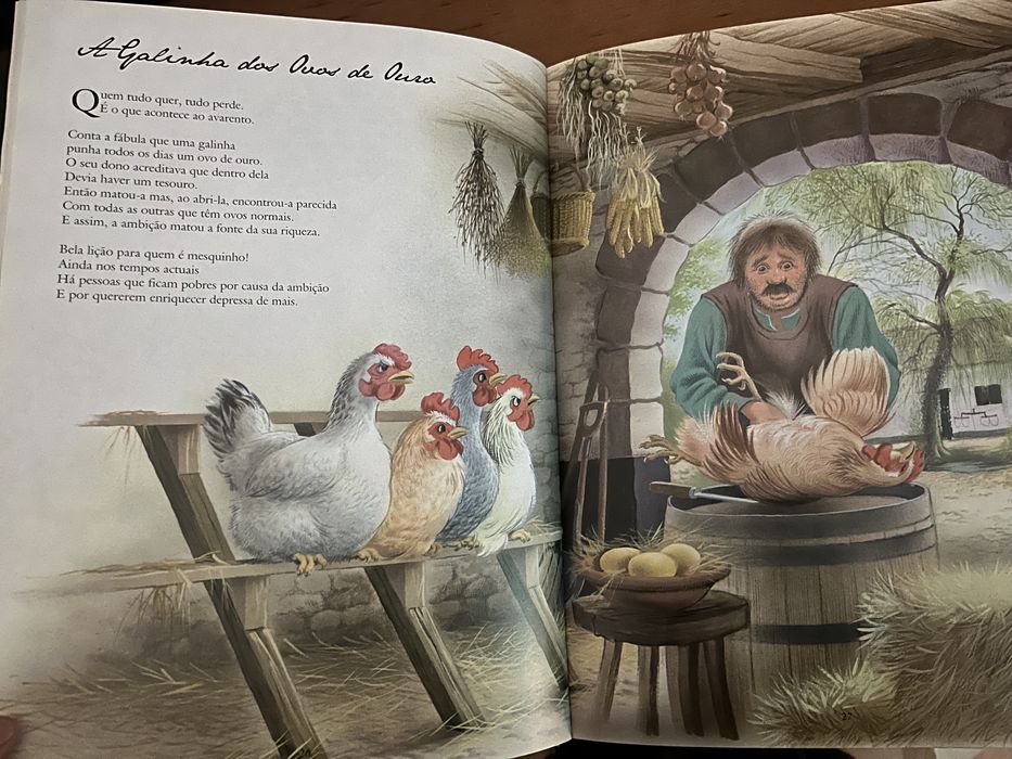 Livro sobre fábulas