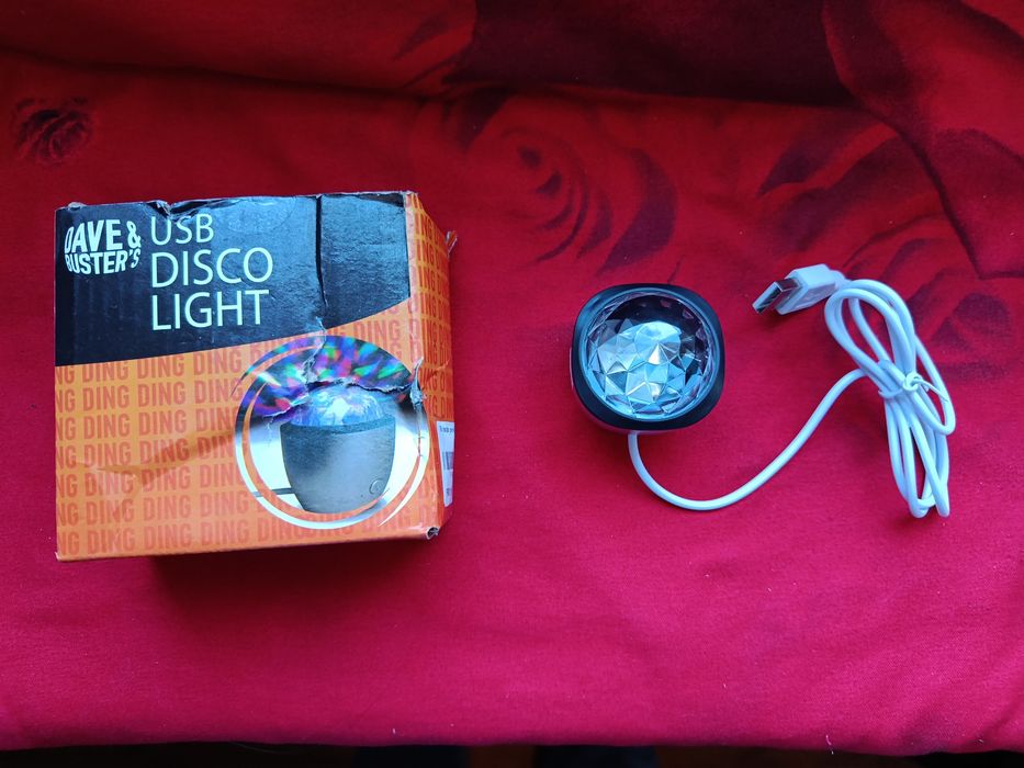 Mini kula dyskotekowa USB projektor LED nowa
