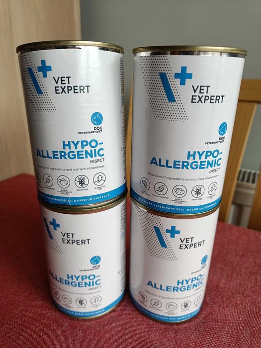 Mokra karma dla psa VetExpert Veterinary Hypoallergenic Insect 4x400g